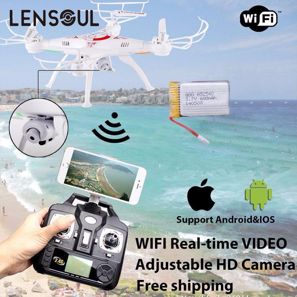 lensoul FPV Drone  WiFi Camera Real Time Video RC Quadcopter 2.4G 6-Axis Quadcopter